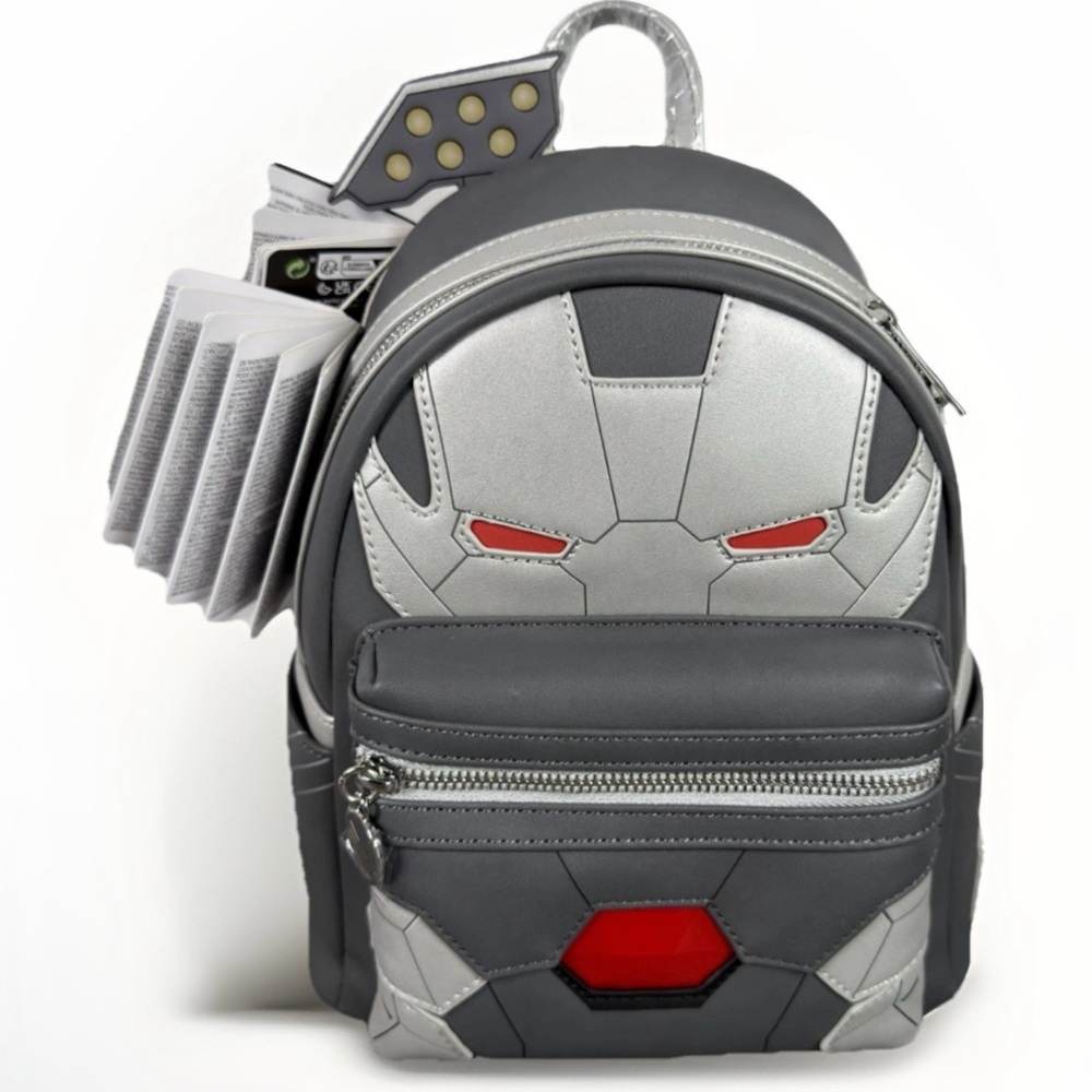 Loungefly Marvel Light Up War Machine Iron Man Cosplay Mini Backpack NWT